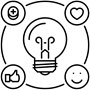 Idea lightbulb icon