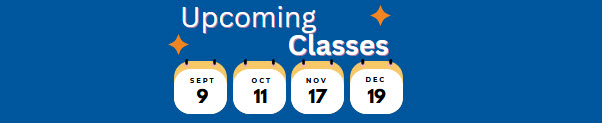 Upcoming Classes banner image