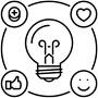 Idea lightbulb icon