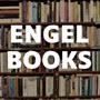 Book background overlaying wording of Engel Books