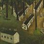 painting featuring houses from the nineteenth century